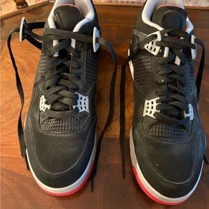 Jordan 4 Retro Bred, size 12, EUC